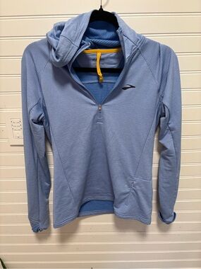 Brooks Sky Blue Half-Zip Performance Pullover
